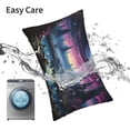 thumbnail image 6 of Naloa Fantasy Landscape Starry Night Pillow Covers, Throw Pillow Case Cushion Covers,Cushion for Bedroom,Couch,Home-14"x20", 6 of 6