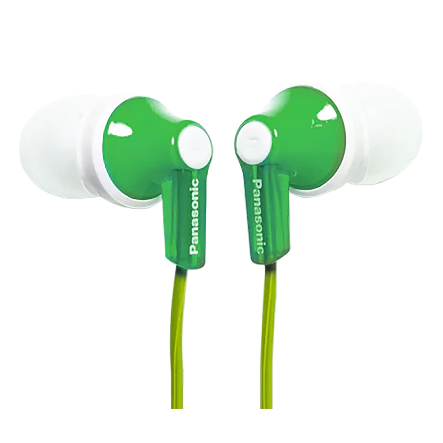 Panasonic ErgoFit Earphones, Neodymium Drivers, (Green), RP-HJE120-GPT