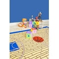 thumbnail image 3 of Furnish My Place 695 Basketball Blue 3'3"x5' Kid Play Area Rug for Bathroom, Playroom & Kindergarten Classroom, Anti Skid Rubber Backing, Basketball Court, Rectangle, Blue, 3 of 6