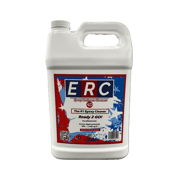 ERC #1 Epoxy Floor Cleaner – Ready 2 Go 1 Gallon Pre-Diluted – Removes Tire Marks, Oil & Stains on Resinous Floors
