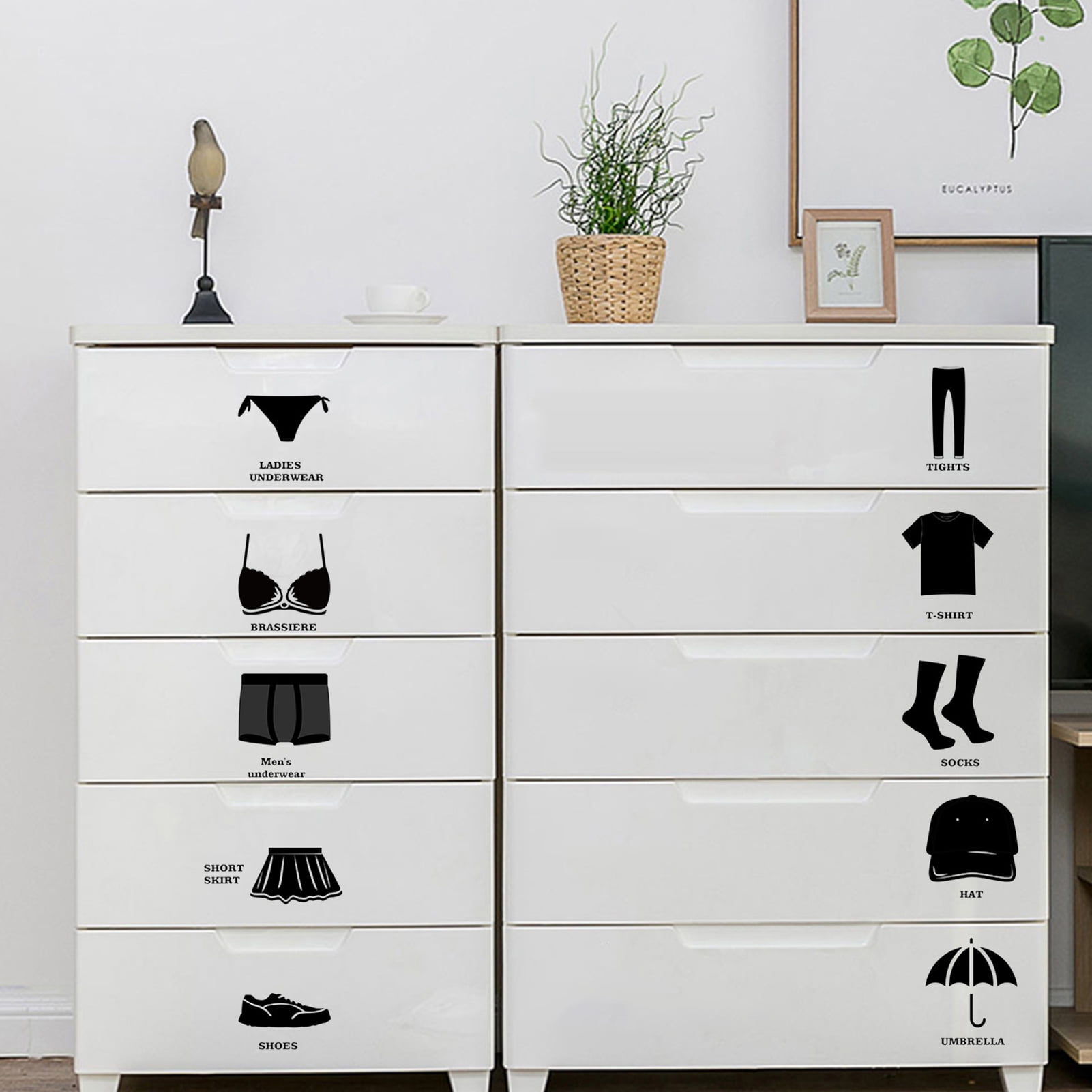 Dream Lifestyle Dresser Decals Clothing Label Decal Dresser Clothing
