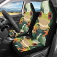 thumbnail image 2 of XYZCANDO Breathable 2 Pack Front Car Seat Covers with Tree Frog Print - Durable Non-Slip All Season Auto Interior Decor, 2 of 10