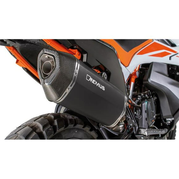 Remus 64783 655219 Black Hawk Slip on Exhaust for 2019 KTM 790 Adventure R Mod