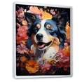 thumbnail image 2 of Designart "Akita'S Enigmatic Aura" Animals Dog Floater Framed Canvas Art Print, 2 of 5