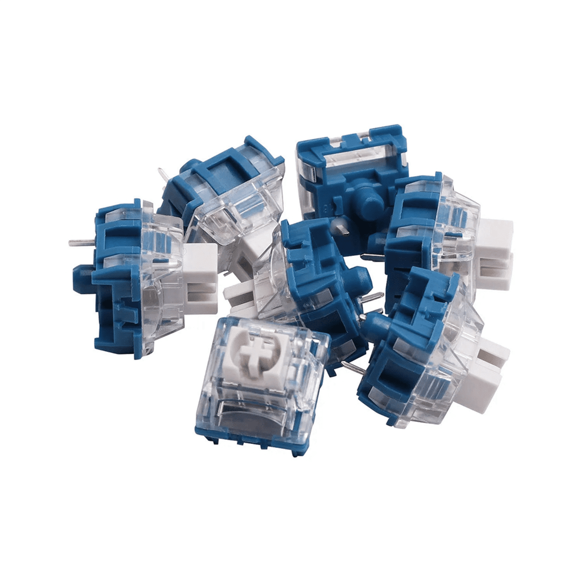 45PCS Fast Silver Axis V2 Switches Linear Shaft Extra Long Use Time Keyboard Switch for DIY Gaming Mechanical Keyboard