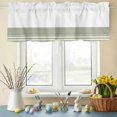 thumbnail image 6 of Valances for Windows Rod Pocket Short Curtain for Bathroom Living Room Bedroom 1 Panel 54x18in, 6 of 9
