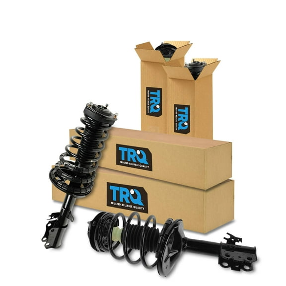 TRQ Front and Rear Strut & Coil Spring Assembly Set Driver & Passenger Sides Fits Select 92-94 Toyota Camry