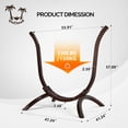 thumbnail image 6 of ONCLOUD Hammock Chair Stand Only, Heavy Duty Wooden Hammock Stand for Various Hammock Chairs, Solid Wood Swing Stand for Patio, Garden, Yard, 6 of 7