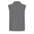 thumbnail image 6 of Fznquz Summer Plus Size Tank Tops for Women Plain Dressy Blouses Cute Gray Half Zip Tank Top, 6 of 8