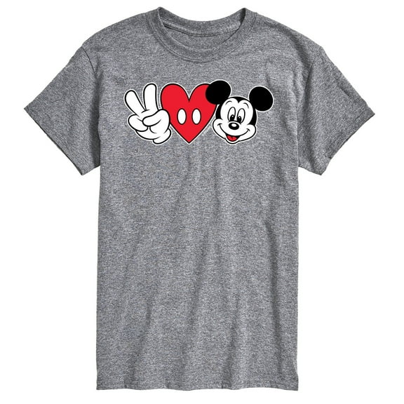 Mickey & Friends - Peace Love Mickey - Men's Short Sleeve Graphic T-Shirt