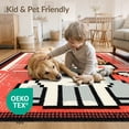 thumbnail image 4 of ODIKA 8'x10' Washable Area Rug Pixel Octopus Cartoon Mashup Retro Tentacle Motif Arcade Kawaii for Living Room, Under Sectional, Family , Durable, Non-Slip, 4 of 7
