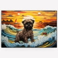thumbnail image 3 of Thuan Brussels Griffon Dog Art Print Canvas, Dog Canvas Wall Art Painting Decor, Dog Pop Art Home Decor Artwork For Bedroom Living Room Bathroom decor, 3 of 6