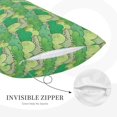 thumbnail image 3 of Daiia Crocodile And Bush Bedding Waterproof Pillow Protector Zippered Queen – Bed Bug Proof Pillow Encasement-20"x30", 3 of 6