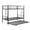 Black, variant on UHOMEPRO Twin Over Twin Metal Bunk Bed with Trundle, Convertible Triple Sleeper Bed with Guardrails and Ladders, No Box Spring Needed, Silver