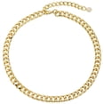 thumbnail image 1 of Collar LILIE&WHITE con cadena de oro grueso, eslabones cubanos, 9 mm, 17+3 pulgadas, 1 of 6