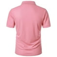 thumbnail image 7 of Mens Shirts Casual Short Sleeve Athletic T-Shirts Classic Contrast Collar Shirt with Pocket, 7 of 7