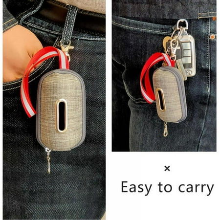 Portable Pet Dog Poop Bag Dispenser With Rope Cleaning Waste Garbage Box Puppy PickUp Bags Holder Pouch Outdoor Supplies