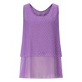 thumbnail image 2 of mfyjkho Camisetas Sin Mangas Para Gimnasio Para Mujer, Blusa Informal Sin Mangas Con Cuello Redondo Para Mujer, Estilo Verano, Color Liso Tops Para Mujer L, 2 of 4
