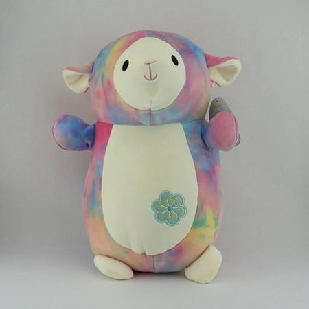 Squishmallows Official Kellytoy Squishy Soft Plush Toy Animal (14 Hugmees Lana The Lamb)