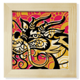 thumbnail image 1 of Marco cuadrado Unbranded Patrón Asia Black Dragon chino Pantalla de escritorio de pared 8 x 8, 1 of 4