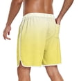 thumbnail image 7 of Hurxie Men's 4-Way Stretch Swim Trunks Quick Dry Board Shorts Beach Swimwear Bathing Suit Yellow,M, 7 of 7