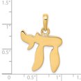 thumbnail image 2 of 14K Yellow Gold Chai Pendant, 2 of 2