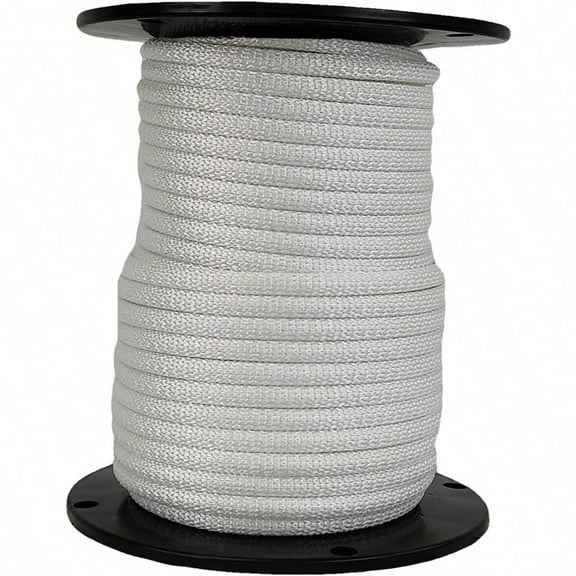 5/16 inch Wire Center Polyester Flagpole Rope 100 Foot Spool Industrial Grade High UV and Abrasion Resistance Tamper Resistant Steel Cable Core