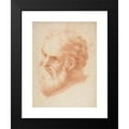 thumbnail image 2 of Anonymous 14x18 Black Modern Framed Museum Art Print Titled - Head of an Old Man (1700s), 2 of 5