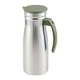 thumbnail image 4 of Jarra de agua fría de acero inoxidable de 1,0 L, recipiente para bebidas para uso diario, resistente a roturas, versátil, de 3,3 x 9 pulgadas con asa Verde, 4 of 8