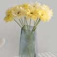thumbnail image 4 of Visland 5PCS Artificial Artificial Flowers Gerbera Fake Gerbera Daisies Fake Flowers Bouquet for Wedding Bridal Bouquet Party Home Kitchen, 4 of 8