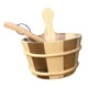 thumbnail image 1 of Barril de sauna de madera de 4L, gran capacidad, portátil, tradicional, accesorios de baño, SPA Marrón Madera, 1 of 9
