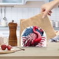 thumbnail image 6 of Flamingo American Flag Napkin Holder for Table Clear Napkin Stand Paper Holder Acrylic Organizer Dispenser Napkins for Dinner Kitchen Restaurant Room, 6 of 8