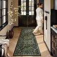 thumbnail image 5 of Lahome Floral Kitchen Runner Rug 2'x6', Washable Runners for Hallways Non Slip Green Soft Bathroom Carpet Runner, Boho Ultra Thin Botanical Runner for Laundry Room Entryway, Green, 5 of 12