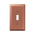 thumbnail image 1 of Amerelle 163TAC Stamped Steel 1 Toggle Wall Plate  Antique Copper, 1 of 1