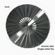 thumbnail image 5 of Ventilador plegable de Acero inoxidable Greeniant Kung Fu Tai Chi compacto negro, 5 of 6