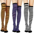 thumbnail image 2 of Uooqdmx 3 Pairs Long Leg Warmers, Thigh High Socks, Long Socks for Women, Knee High Socks, Knee High Boot Socks, Hot Pink One Size, 2 of 4