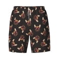 thumbnail image 4 of Lsque Mens Swim Trunks Bulldog with Sunglasses Pattern - Bathing Suit Compression Liner - Beach Swim Shorts Swimwear - (S-3XL) - Stretch Quick Dry -3X-Large, 4 of 9