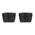 thumbnail image 1 of Destyer Insert Handbag With Zip Closure And Key Chain Ring On Go High Capacity Expandable Liner Bag Black &  Short 31*14*21cm 2Set, 1 of 6