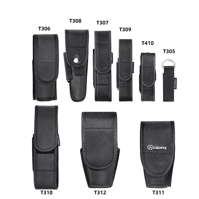 Funda de nailon extra gruesa para linterna, bolsa de almacenamiento, bolsa protectora para linterna, riñonera portátil