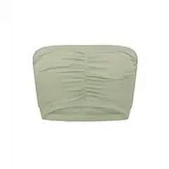 2023 New Fitness Sports Vest Integrated Chest Pad Strapless Bra Sexy Slimming Yoga Vest Seamless Smooths Your Silhouette (S Avocado color)