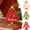White+Red+Green, variant on Mini Tabletop Christmas Tree Wooden 8.7In Christmas Tree Desktop Decoration Xmas Tree with 7 Ornaments Holiday Party Christmas Decoration Set