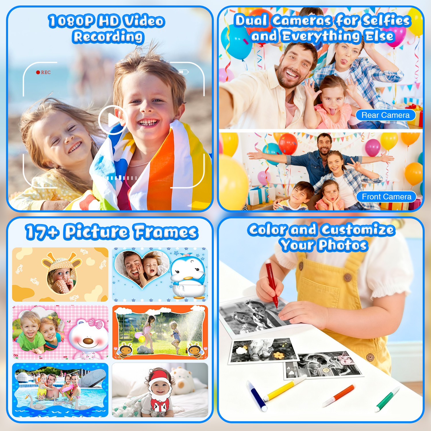 Askmuse Kids Instant Print Camera, 48MP, 1080P, 2.4" Screen photo 7