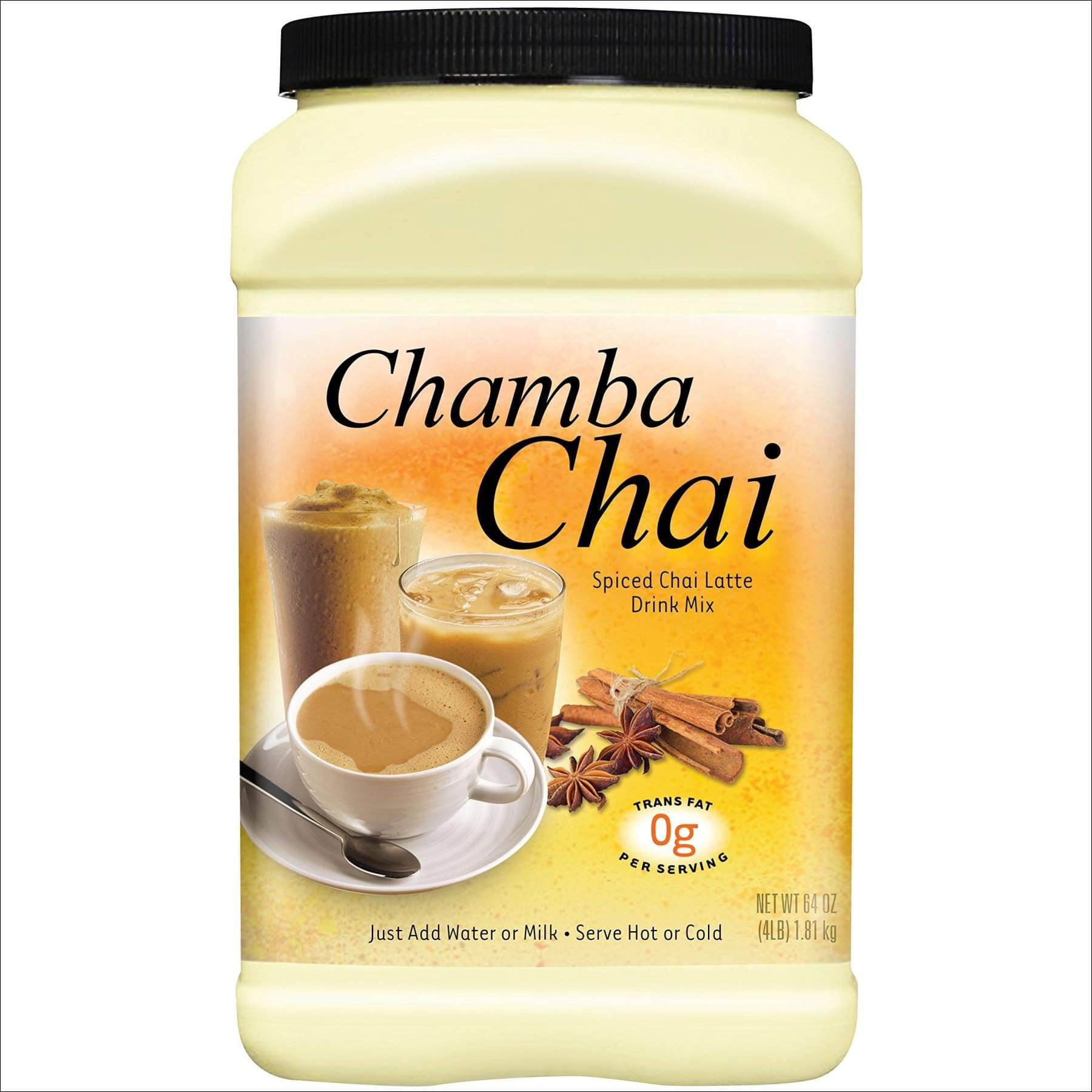 Chamba Chai Spiced Chai Latte Drink Mix, 64 Ounces