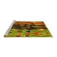 thumbnail image 2 of Ahgly Company Machine Washable Indoor Square Oriental Yellow Modern Area Rugs, 8' Square, 2 of 4