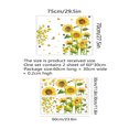 thumbnail image 3 of CxhicLuv Removable Sunflower Wall Stickers, Colorful PVC Floral Decals for Living Room & Bedroom, Easy-to-Apply Flower Wall Decals for Nursery & Kids Rooms, Spring Home Decor & Christmas Decorations, 3 of 6