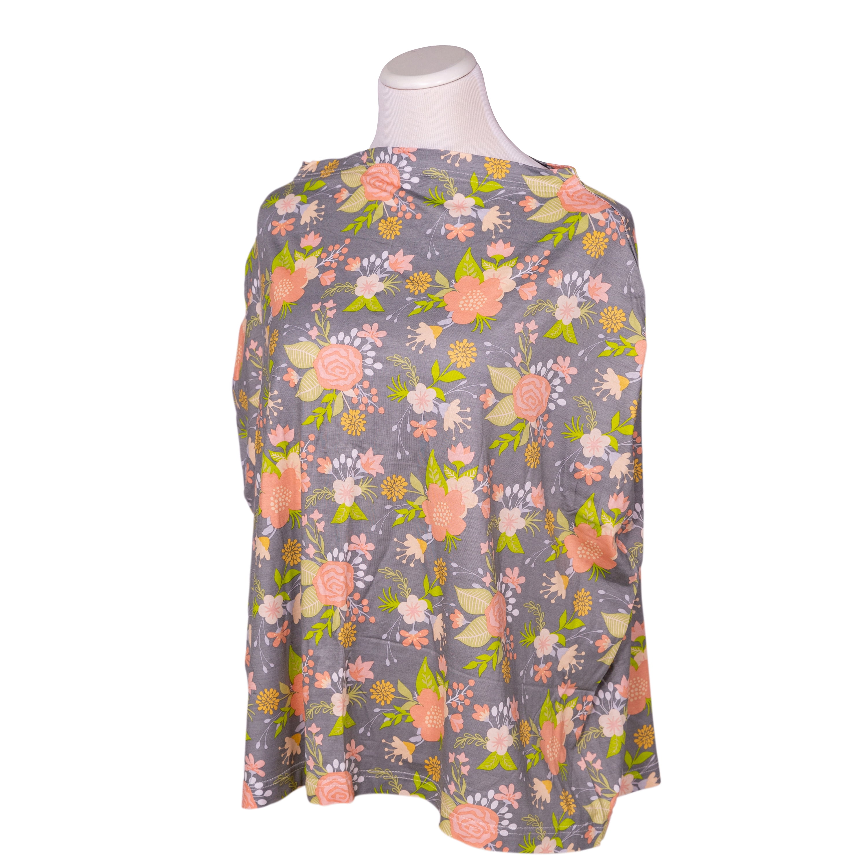 J.L. Childress 4-in-1 Multi-Use Cover - Stretchy Car Seat Canopy and Privacy Cover, Breastfeeding Nursing Cover - Vintage Floral
