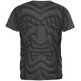 thumbnail image 2 of Tiki God Black Face Luau Mens Soft T Shirt Charcoal Heather 2XL, 2 of 2