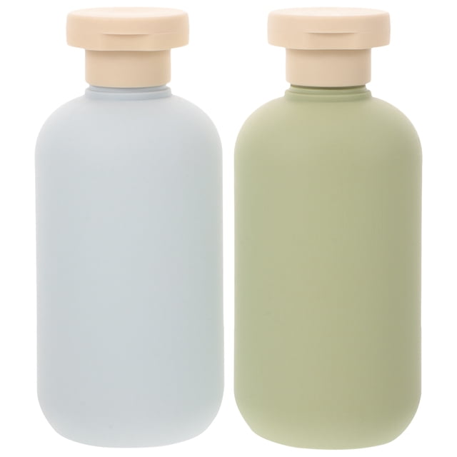 2 botellas de viaje rellenables, de 200 ml, para loción, champú y acondicionador.
