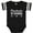 Football Black and White, variant on Cheerleader in Training Infant Creeper