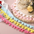 thumbnail image 3 of Uxcell Cinta de Pom Pom de 10 Yardas, 1" de Ancho, Cinta de Fleco de Bola de Pom Pom Rosa Oscuro para Manualidades de DIY, Cortinas, Ropa, Decoración del Hogar, 3 of 7